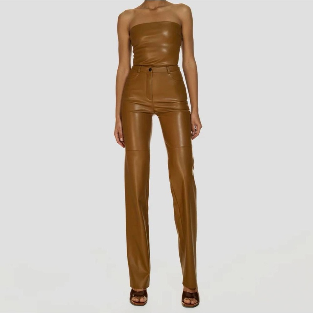 Cult Naked brown leather pants set